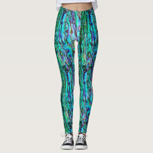Leggings Pantalon de yoga à légumineuses bleues