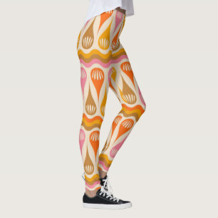 Leggings Pantalon de Yoga de Mandala Psychedélique Retro Co