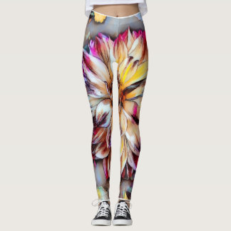 Leggings Pantalon de yoga fleur bohème