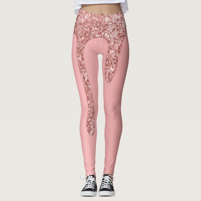 Leggings Pantalon de Yoga Motif chic avec Parties scintilla (Devant)