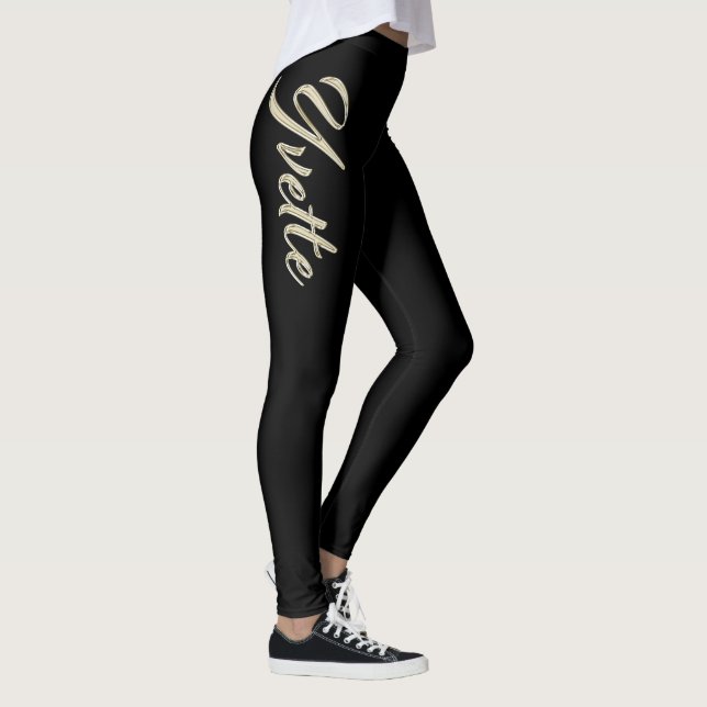 Leggings Pantalon de Yvette white gold (Droite)