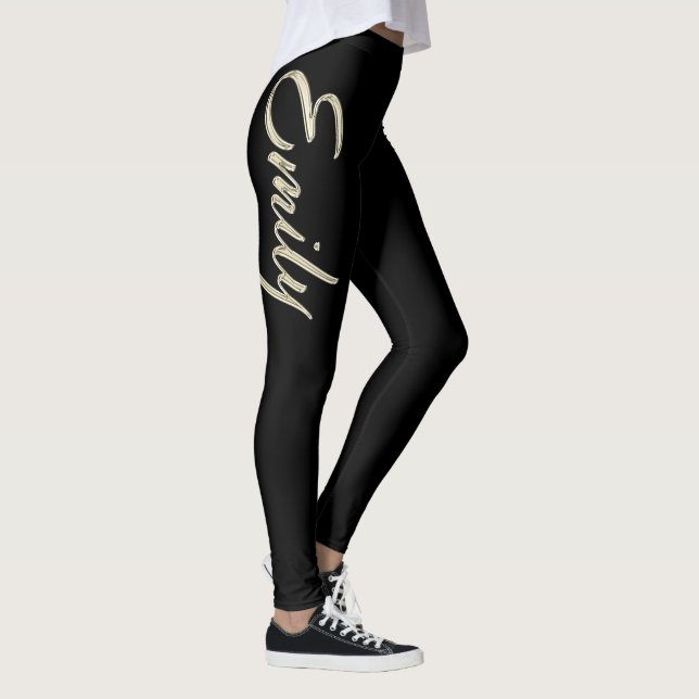 Leggings Pantalon d'Emily white gold (Droite)