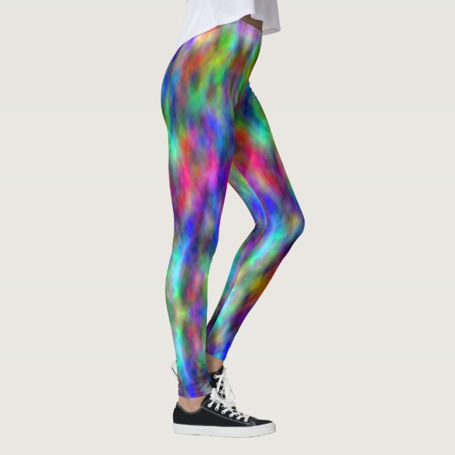Leggings Pantalon d'exercice pour femmes Rainbow Tie Dye Le (Droite)