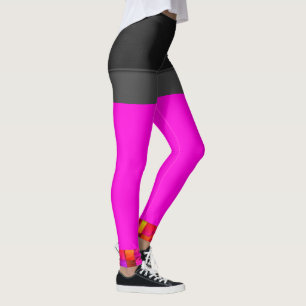 Leggings Pantalon féminin aux jambières roses