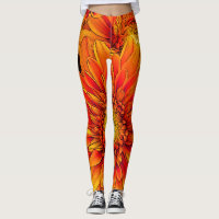 Pantalon/guêtres de yoga d'éclat d'orange