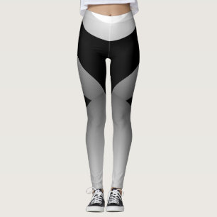 Leggings Pantalon noir argenté de sports amincissant la
