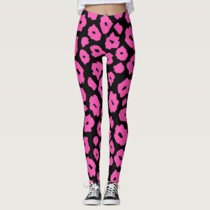 Leggings Panthère rose, Legs d'animaux pour femmes