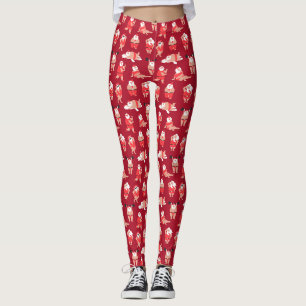Leggings Papier d'enveloppement de vacances Père Noël Posit