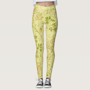 Leggings Papier peint floral classique : Vieille Élégance