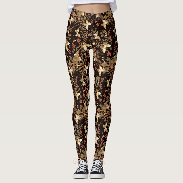 Leggings Papillon d'or (Devant)