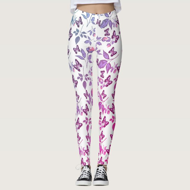 Leggings Papillon et belle nature (Devant)