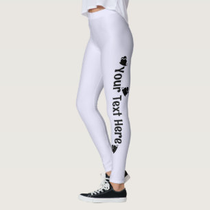 Leggings Papillon Personnalisé Nom Lavande
