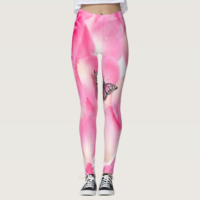 Leggings Papillon rose (Devant)