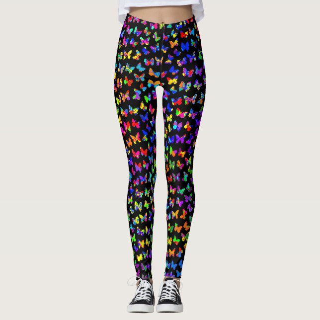 Leggings Papillons de peinture (Devant)