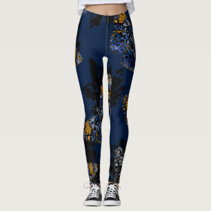 Leggings Papillons rougeoyants dans des guêtres d'obscurit