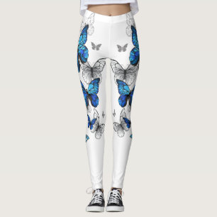 Leggings Papillons volants bleus Morpho