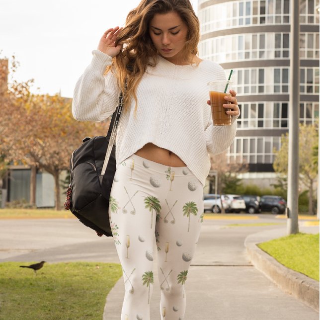 Leggings Par-Tee à Palm Springs | Golf Bachelorette (Créateur téléchargé)