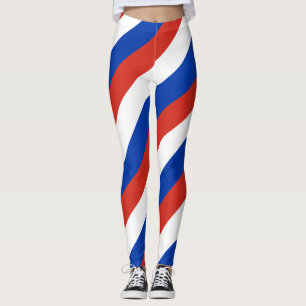 Leggings Paraguayen Couleurs du drapeau national diagonales