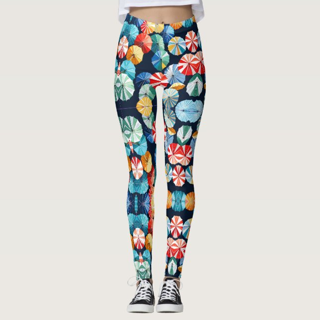 Leggings Parapluies colorés (Devant)