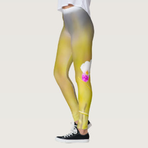 Leggings Parc national des volcans d'orchidées tropicales d