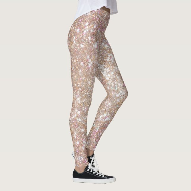 Leggings Parties scintillant de Champagne élégante (Droite)