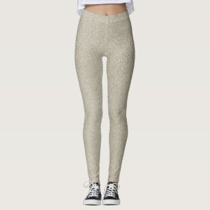 Leggings Parties scintillant de sable de Champagne