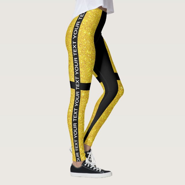 Leggings Parties scintillant d'or (Droite)