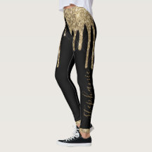 parties scintillant d'or noir chic nom personnalis
