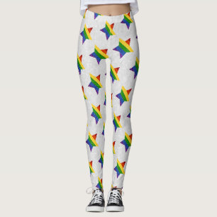 Leggings PARTIES SCINTILLANT du drapeau LGBT Star Pride