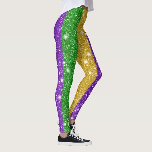 Leggings Parties scintillant Mardi Gras Carnaval en bande c (Droite)