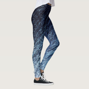 Leggings Parties scintillant Ombre bleu marine à Cerulean,