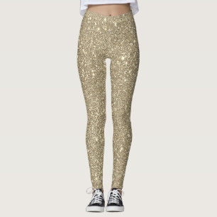 Leggings Parties scintillant Or Sparkly Élégant classe fill