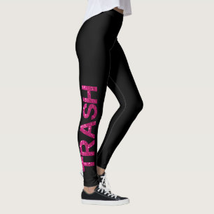 Leggings Parties scintillant rose-chaud