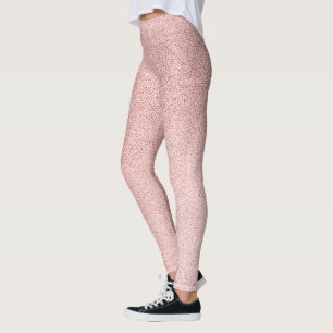 Leggings parties scintillant rose en or étincelante