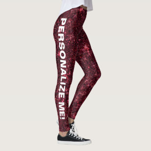 Leggings Parties scintillant rouge fuseau Crimson REJETS D