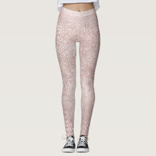 Leggings Parties scintillant Silver Brush White Rose Grill 