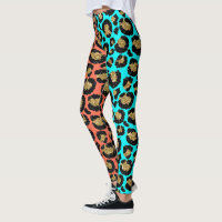 Parties scintillant Spots Fourrure Leopard 80s Roc
