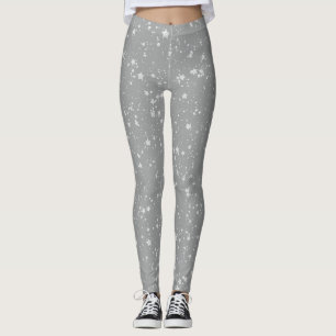 Leggings Parties scintillantes Stars4 - Argent