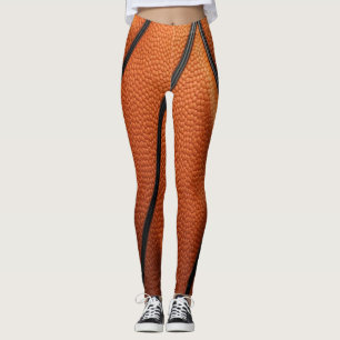 Leggings Passion granuleuse – Macro texture de basketball