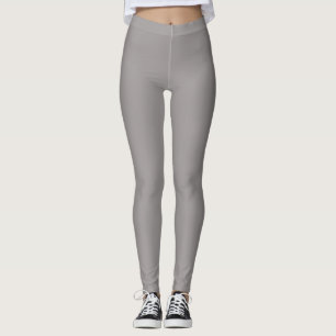 Leggings Pastel Grayish Purple Couleur Solide Pairs Pièce R