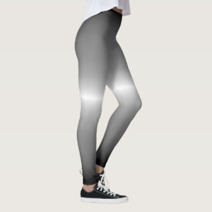 Leggings pastel gris d'Ombre de manteau de Fox argenté