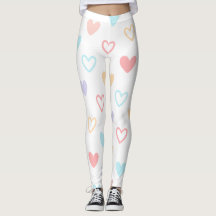 Leggings Pastel Hearts