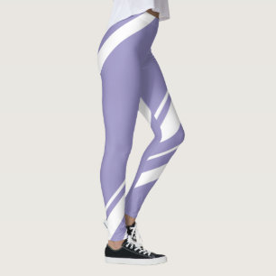 Leggings Pastel Pale Lavender Purple Art Abstrait