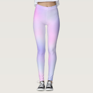 Leggings Pastel Rainbow Colors Abstract Blur Gradient Ombre