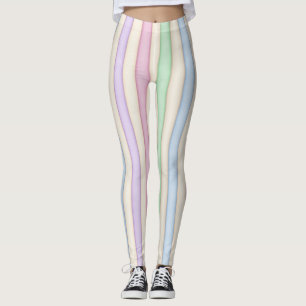 Leggings Pastels Multicolores Distressés