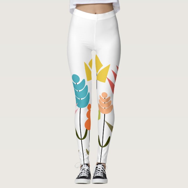 Leggings Patch de fleurs (Devant)