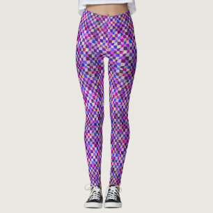Leggings Patchwork vif de couleurs