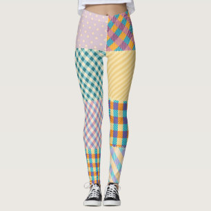 Leggings Patchwork vintage : Arrière - plan sans couture te