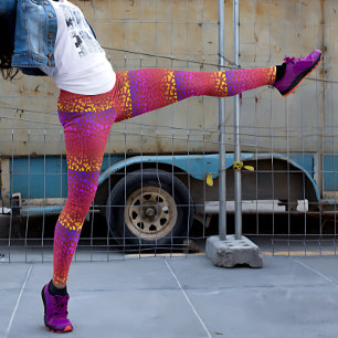 Leggings Pâte électrique Leopard Safari Imprimer