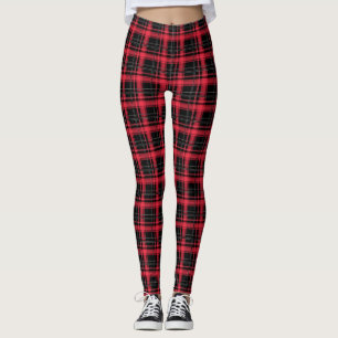 Leggings Pâte rayée en tartan à damiers plaid transparent